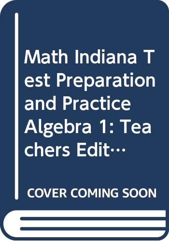 Stock image for Algebra 1: Indiana Academic Standards Test Preparation and Practice for sale by Nationwide_Text