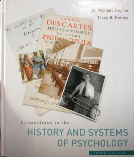 Stock image for Connections in the History and Systems of Psychology for sale by Goodwill of Colorado