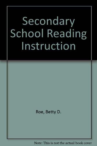 9780618420452: Secondary School Reading Instruction