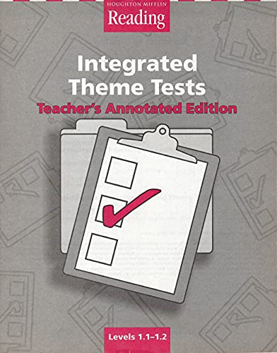 Stock image for HOUGHTON MIFFLIN READING 1, INTEGRATED THEME TESTS, TEACHER'S ANNOTATED EDITION for sale by mixedbag