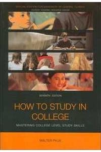 Pauk How to Study 7e(u Cent Fla)Cp (9780618423569) by Houghton Mifflin Company