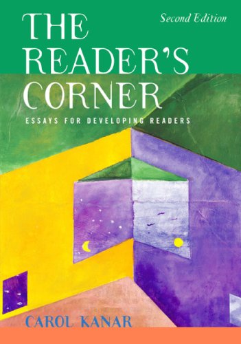 Beispielbild fr The Reader's Corner: Essays for Developing Readers: Text zum Verkauf von ThriftBooks-Atlanta