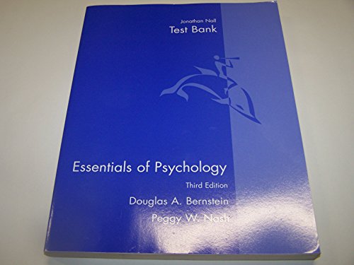 Beispielbild fr Essentials of Psychology (Essentials of Psychology) zum Verkauf von Mispah books