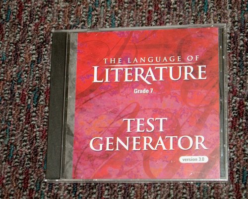 Imagen de archivo de The Language Of Literature, Grade 7 Test Generator CD-ROM, Version 3.0: Original Wraps (2002 Copyright) a la venta por ~Bookworksonline~