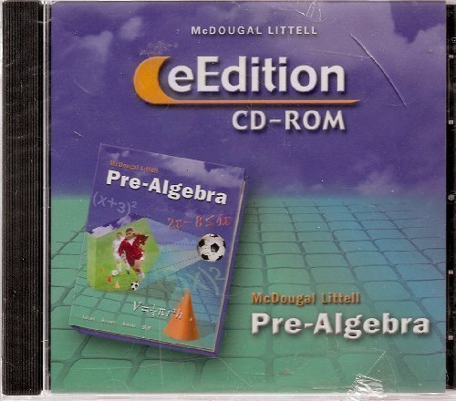 Stock image for Pre-algebra, Grades 6-9 Eedition: Mcdougal Littell Pre-algebra for sale by Nationwide_Text