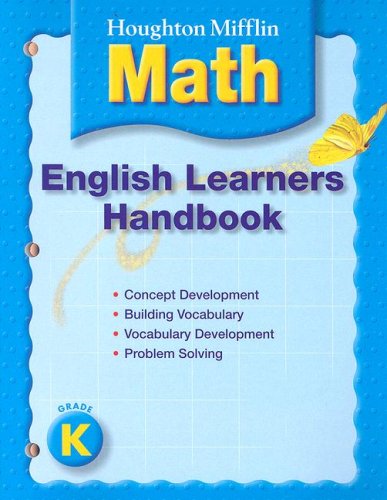 Stock image for Houghton Mifflin Math: Grade K, English Learners Handbook for sale by Nationwide_Text