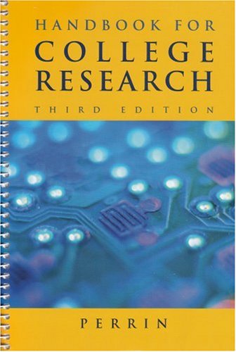 9780618441334: Handbook for College Research