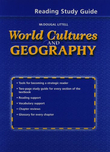 Stock image for McDougal Littell World Cultures and Geography : Reading Study Guide Grades 6-8 for sale by Better World Books
