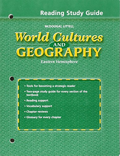 9780618454785: World Cultures & Geography, Grades 6-8 Eastern Hemisphere Reading Study Guide Workbook: Mcdougal Littell World Cultures & Geography