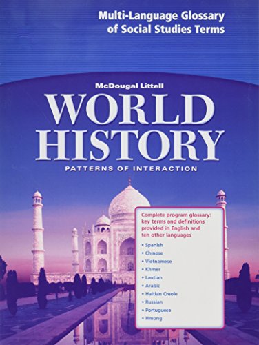 Imagen de archivo de Multi-Language Glossary: McDougal Littell World History: Patterns of. a la venta por Nationwide_Text