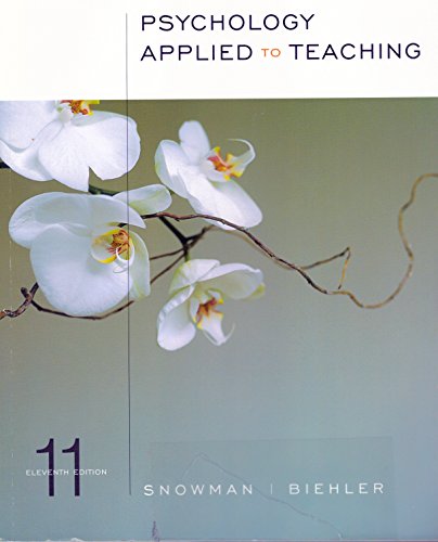 Stock image for Psychology Applied to Teaching for sale by BookHolders