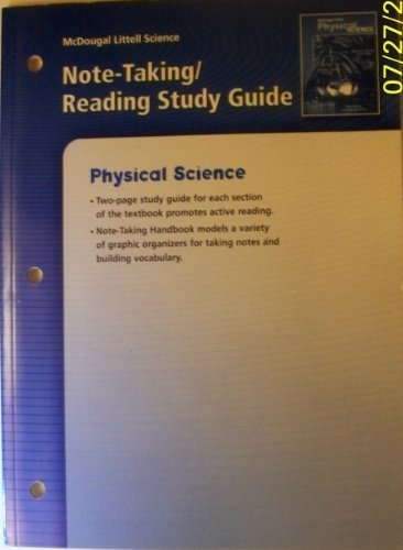 9780618485543: Physical Science, Grades 6-8 Note-taking/ Reading Study Guide: Mcdougal Littell Science (Middle School Science)