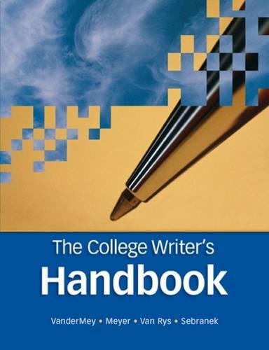 9780618491698: The College Writer’s Handbook