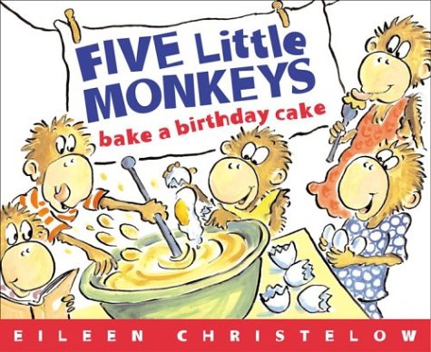 9780618496471: Five Little Monkeys: Bake A Birthday Cake