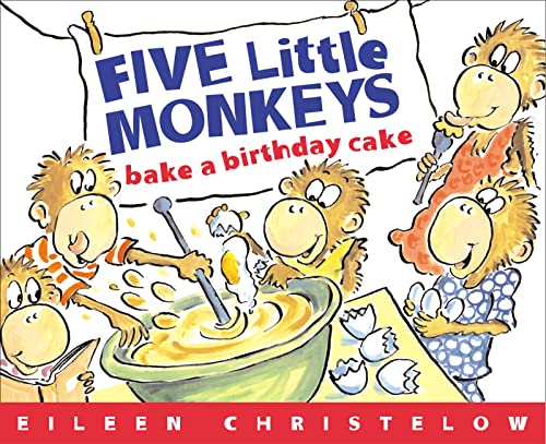 9780618496488: Five Little Monkeys Bake A Birthday Cake