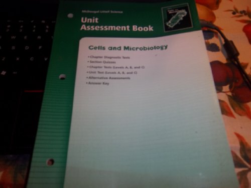9780618508815: Science Cells and Microbiology Unit Assessment Book Grades 6-8