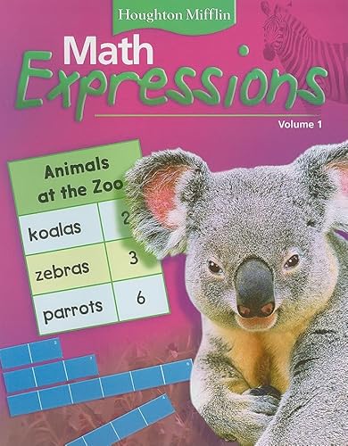 Beispielbild fr Math Expressions: Student Activity Book, Volume 1 Grade 1 2006 zum Verkauf von HPB-Diamond
