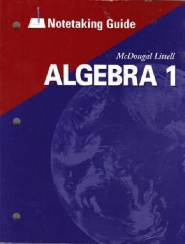 Algebra 1, Grades 9-12 Notetaking Bundle: McDougal Littell High School Math (Larson Algebra 2001) (9780618515455) by Larson