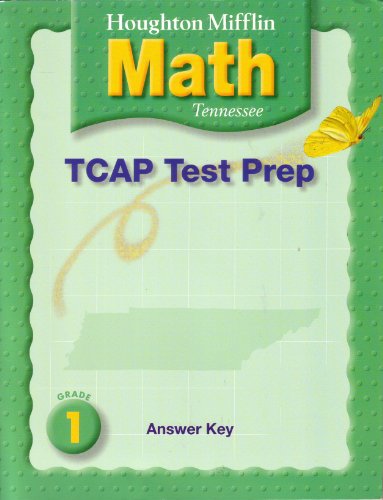 Imagen de archivo de Houghton Mifflin Math, Grade 1:Tennessee TCAP Test Prep Answer Key a la venta por RiLaoghaire