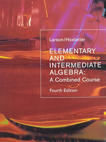 Stock image for Elementary + Intermediate Algebra 4th Ed + Smarthinking for sale by BookHolders