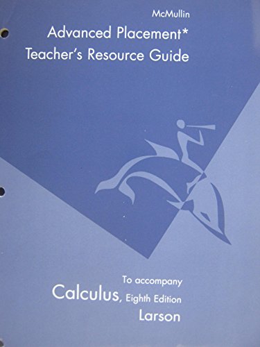 Stock image for Teacher's Resource Guide to Accompany Calculus, 8th Edition for sale by ThriftBooks-Dallas
