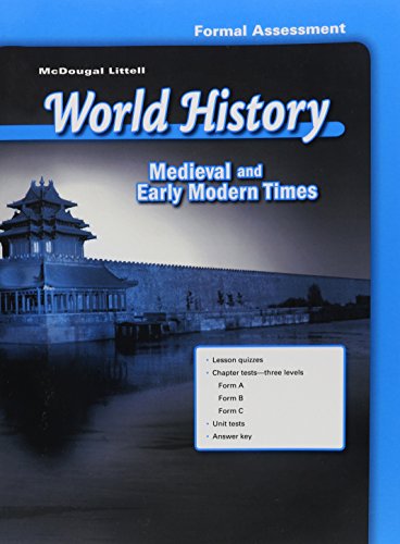 9780618530724: World History Test Guides/Answer Keys Grade 7: Medieval and Early Modern Times