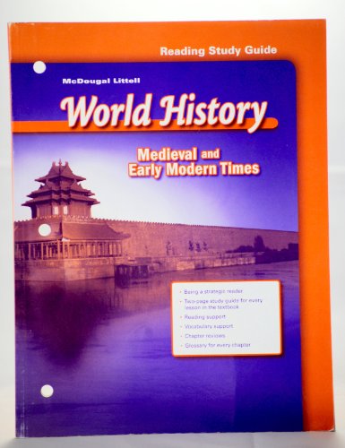 Beispielbild fr McDougal Littell World History: Reading Study Guide Grade 7 Medieval and Early Modern Times (Mcdougal Littell Middle School World History) zum Verkauf von Better World Books