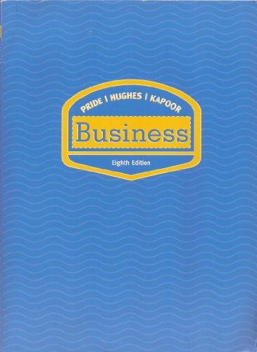 Imagen de archivo de Business Eighth Edition, Custom Publication a la venta por Better World Books