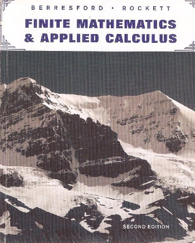 9780618530939: Finite Mathematics and Applied Calculus, 2nd