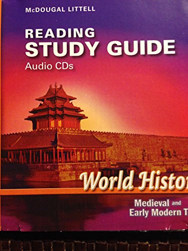 Imagen de archivo de McDougal Littell World History: Medieval and Early Modern Times: Reading Study Guide Audio CDs a la venta por SecondSale