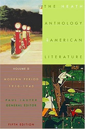 Beispielbild fr The Heath Anthology of American Literature : Volume D: Modern Period, 1910-1945 zum Verkauf von Sarah Zaluckyj