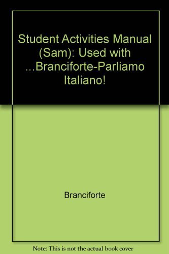 9780618533077: Parliamo Italiano Student Activities Manual (Italian Edition)