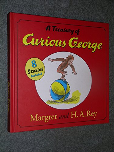 Beispielbild fr TREASURY OF CURIOUS GEORGE INCLUDE; TAKES TRAIN; VISITS TOY STORE DUMP TRUCK; BIRTHDAY SURPRISE; GOES CAMPING; COSTUME PARTY; LIBRARY zum Verkauf von WONDERFUL BOOKS BY MAIL