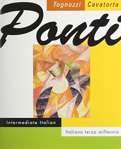 9780618550418: Tognozzi, Ponti With Workbook With Audio Cd Program, 1st Ed (Italian Edition)