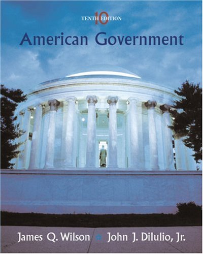 9780618556625: American Government: Institutions and Policies