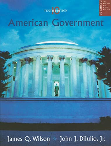 Imagen de archivo de American Government, Advanced Placement Edition: Institutions and Policies a la venta por ThriftBooks-Dallas