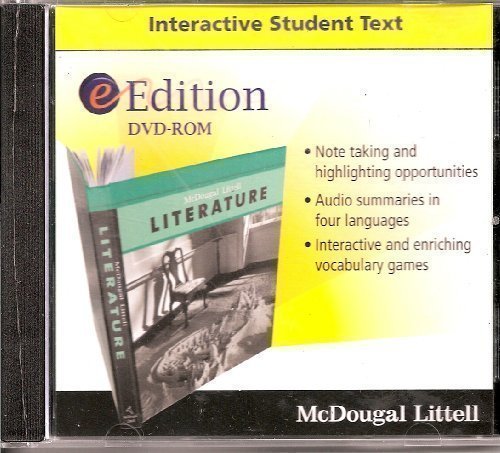 Stock image for Mcdougal Littell Literature, Grade 8 Edition Dvd-rom: Mcdougal Littell Literatrure for sale by Nationwide_Text