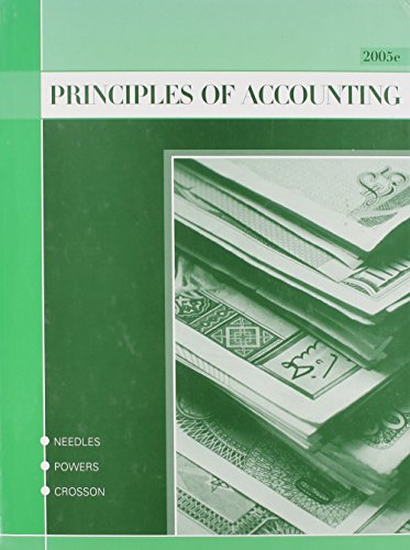 Principles of Accounting Complete, Custom Publication (9780618565009) by Needles, Belverd E.