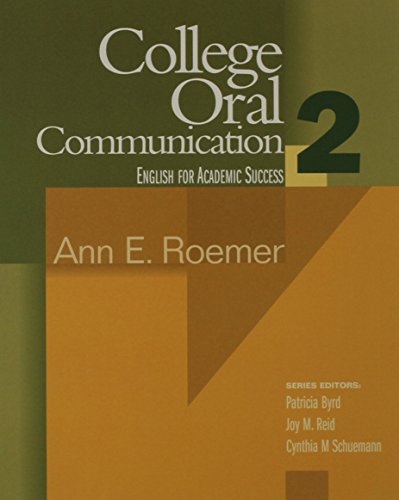 English for Academic Success College Oral Communication Book 2 + Audio CD (9780618565115) by Ann E. Roemer