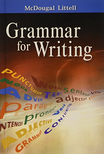 Stock image for Mcdougal Littell Literature, Grade 10 Grammar For Writing: Mcdougal Littell Literatrure ; 9780618566204 ; 0618566201 for sale by APlus Textbooks