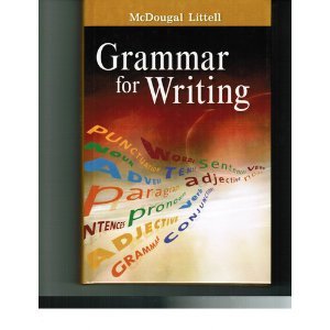 Stock image for McDougal Littell Literature: Grammar for Writing Grade 11 American Literature for sale by BooksRun