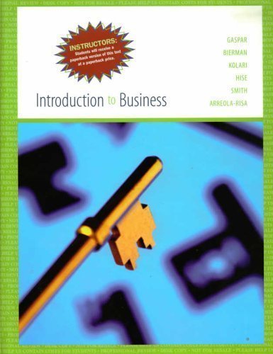 Imagen de archivo de Introduction to Business a la venta por ThriftBooks-Dallas