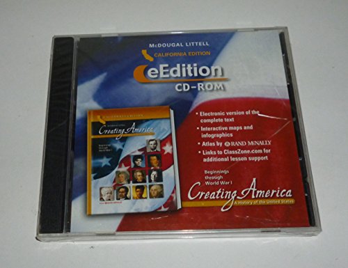 Creating America California: eEdition CD-ROM Beginnings through World War l 2006 (9780618570126) by MCDOUGAL LITTEL