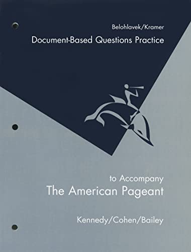 Imagen de archivo de American Pageant Document-Based Questions Practice a la venta por Allied Book Company Inc.