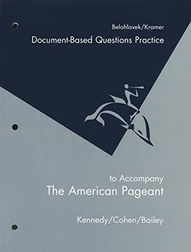 Stock image for American Pageant Document-Based Questions Practice for sale by Allied Book Company Inc.