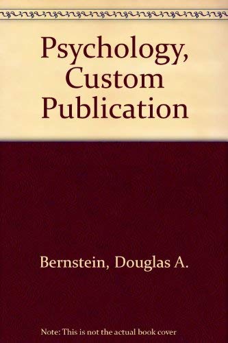 Psychology, Custom Publication (9780618574834) by Bernstein, Douglas A.