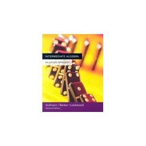 Beispielbild fr Intermediate Algebra with Nolting Seventh Edition, Custom Publication zum Verkauf von Better World Books