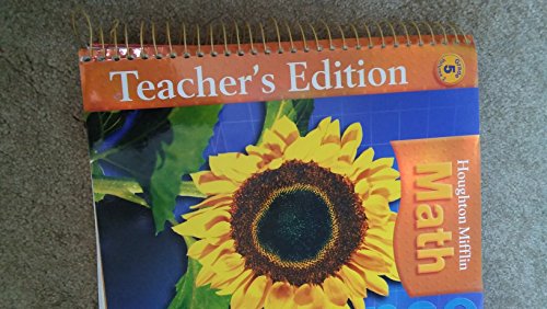 Houghton Mifflin Math, Grade 5, Vol. 2, Teacher's Edition (9780618591206) by Carole Greenes; Matt Larson; Miraim A. Leiva; Jean M. Shaw; Lee Stiff; Bruce R. Vogeli; Karol Yeatts