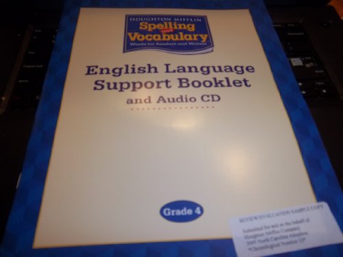 Stock image for Houghton Mifflin Spelling and Vocabulary English Language Support Booklet and Audio CD Grade 4 (Houg for sale by Nationwide_Text