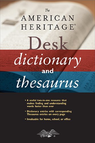 Stock image for The American Heritage Desk Dictionary and Thesaurus for sale by SecondSale